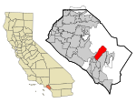 Orange County California Incorporated and Unincorporated areas Lake Forest Highlighted